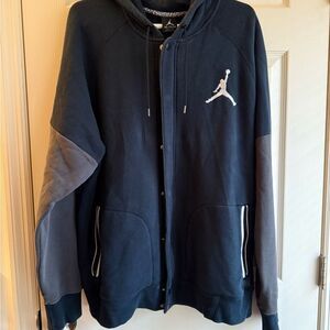 Jordan Charcoal and Black Men’s Hoodie Size XXL